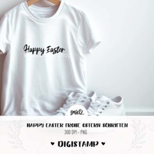 Teaser smietz Digistamp / Clipart - Happ Easter Frohe Ostern Sprüche Freebie Digitaler Stempel, Clipart, Illustration, Basteln, Scrapbooking, png, Sublimation, Printable
